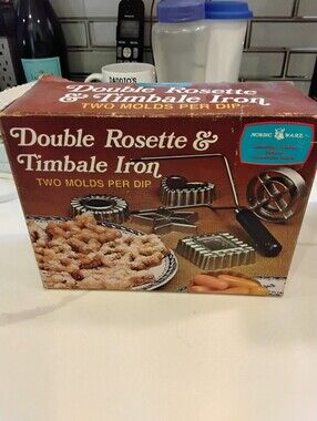 Nordicware New In Box Double Rosette & Timbale Iron.